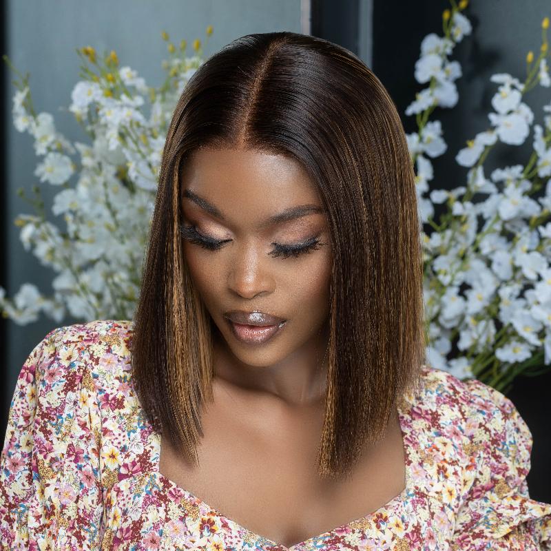 HD Peruvian 2x6 Lace Wig Kimmie Col 230 10 inch