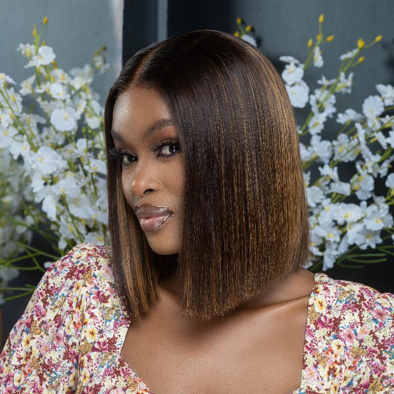 HD Peruvian 2x6 Lace Wig Kimmie Col 230 10 inch
