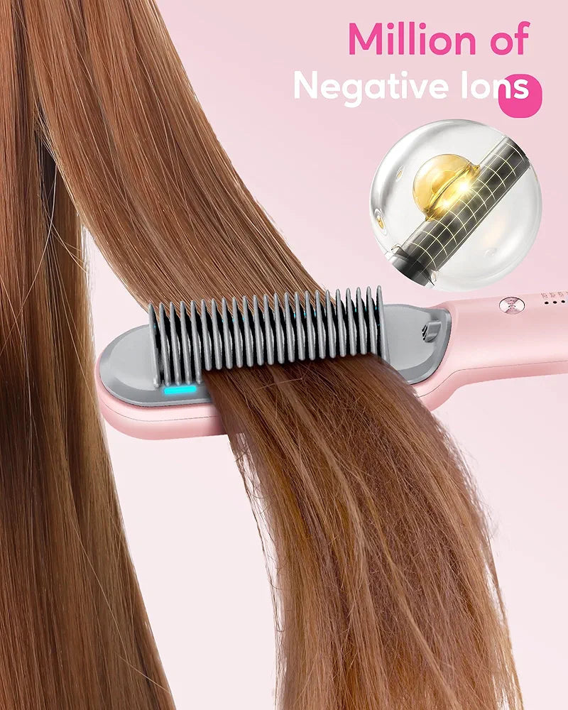 Hair Straightener Brush, Sleek Sweep