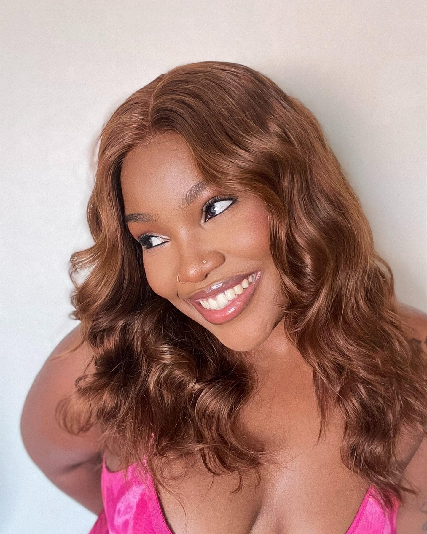 Peruvian LUX 13x4 Lace Frontal Wig Straight Col 4 18 inch