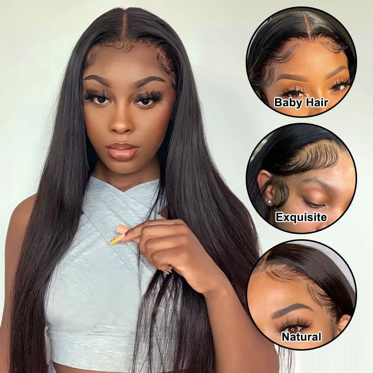 Glueless 4×4 Lace Closure Silk Straight Peruvian Hair 26 inch