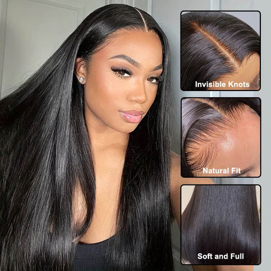 Glueless 4×4 Lace Closure  Silk Straight Peruvian Hair 26 inch